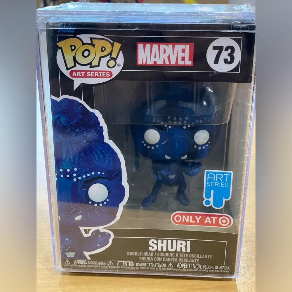 Funko Pop Shuri 73 Marvel Art Series W/ Box Protect (Target Exclusive)  Sealed.